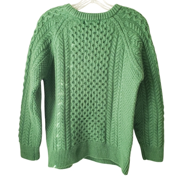 Original Aran Co. Green Merino Wool Sweater - Picture 13 of 14